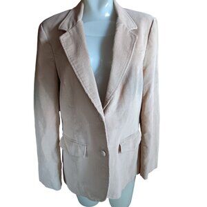 Vintage Women's Western Blazer Jacket 1980's Pioneer Wear Corduroy Suede Elbow